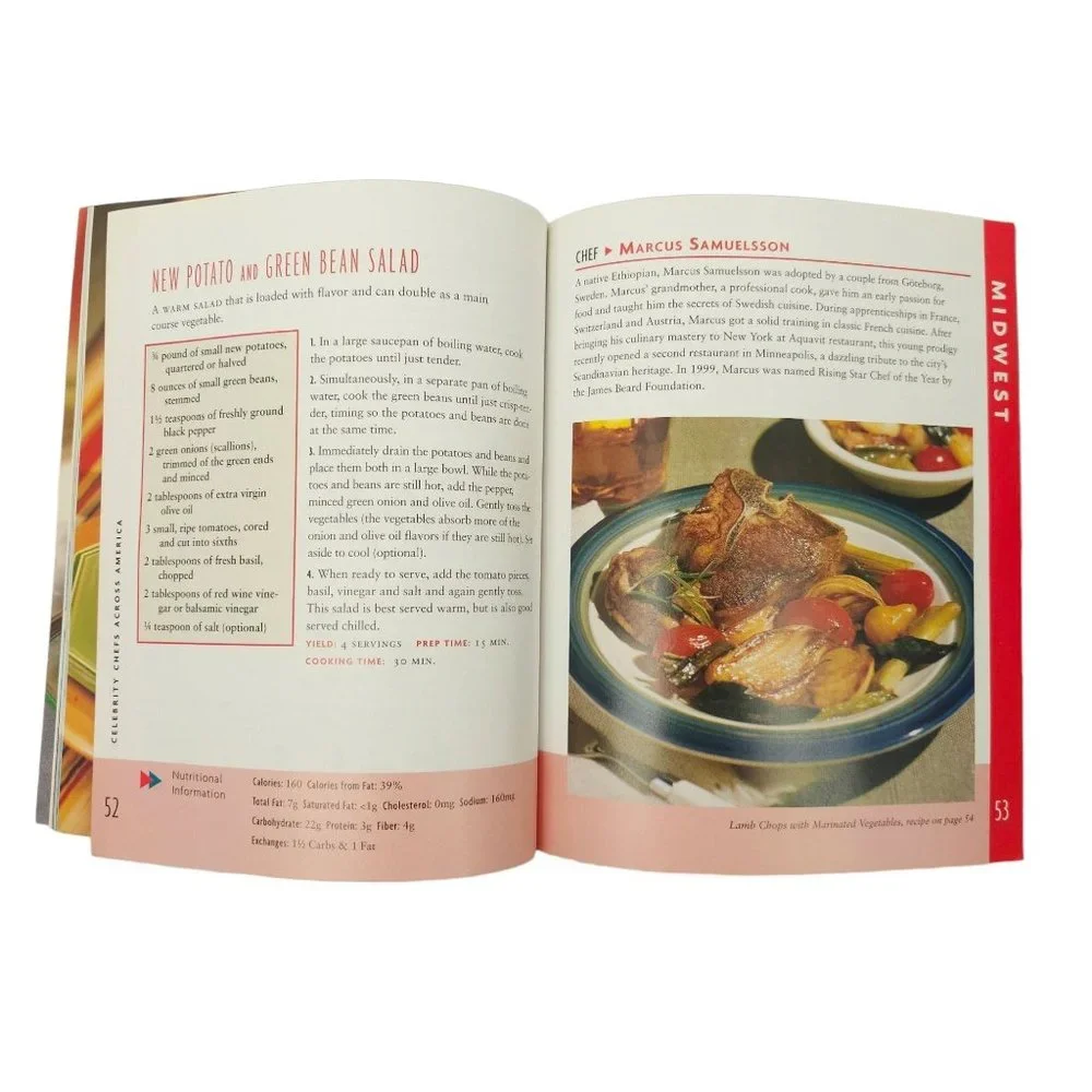 Celebrity Chefs Across America Cookbook Paperback Ingredients Managing Diabetes